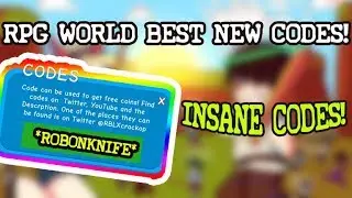 [CODES]🤖RPG World All New Codes | Robot Update Codes | Roblox RPG World🤖