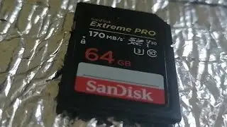 ошибка карты памяти SD карта памяти SD SanDisk Extreme Pro 64GB потеряла часть снятых видео
