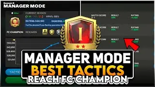 Best MANAGER MODE Tactics to Reach FC Champion in FC Mobile!! (70% Win Rate 🔥)