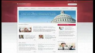 Candidate Political PSD Template