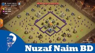 COC War Attack In a Different War Base Easily Town Hall 7