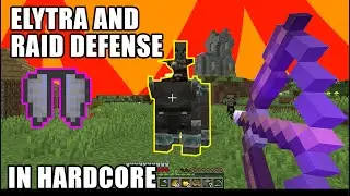 Finding my First Elytra, and Defending Against a Raid - Minecraft Hardcore 1.19.2