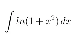 Integral of ln(1+x^2) (by parts)