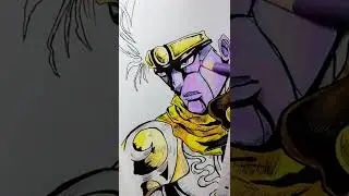 Drawing Jotaro kujo | Jojo's bizarre tiktok art🤎 