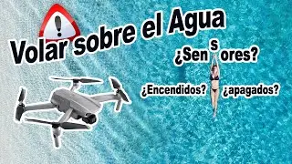 VOLAR SOBRE el AGUA! Con SENSORES apagados? - MAVIC AIR 2, Mavic Mini, Mavic 2