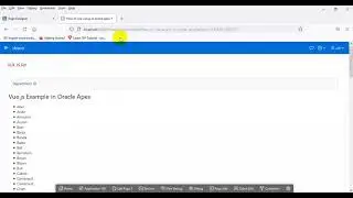 how to use vue js in oracle apex
