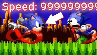 Sonic 1, but Sonic Runs at MAXIMUM SPEED?! ⚡ Sonic Forever Mods Gameplay