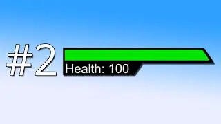 2. Unity Tutorial: Creating a health bar - Lerp and scale with screen size
