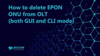 How to delete EPON ONU from OLT (both GUI and CLI mode)