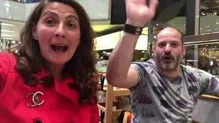 Tsetsi's Food Court Tour of Westfield Mall in Stratford. Enjoying London Shopping with friends.