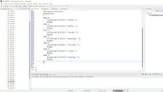 || 37 || Write a program to display the Days of the Week in Java | Day of the Week |Switch Case Java
