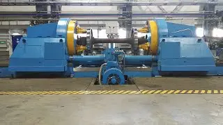 Wheel lathe 1836M.20F3 by KZTS/Колесотокарный станок 1836М.20Ф3 производства КЗТС