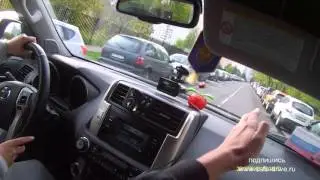 Вождение перекрёстки как выполняется поворот на лево Toyota Land Cruiser Prado