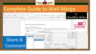LibreOffice Writer Mail Merge Tutorial for Beginners