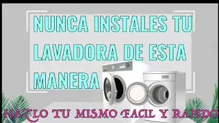 como🔧INSTALAR LAVADORA💧o LAVAVAJILLAS🍽 correctamente FACIL y RAPIDO👍🏻