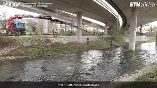 Field test on wood accumulation at a bridge pier