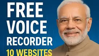 टॉप 10 फ्री वॉयस रिकॉर्डिंग वेबसाइट्स 2025  | बिना ऐप डाउनलोड किए करें रिकॉर्डिंग🔥#ai #digitalindia