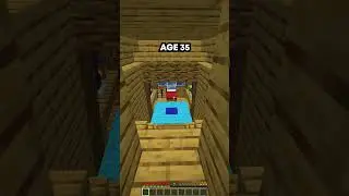 MINECRAFT: SMALLEST BASES AT EVERY AGE🤯(WORLD'S SMALLEST VIOLIN) #minecraft #shorts