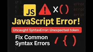 How to fix JavaScript  Uncaught SyntaxError : Unexpected Token, Missing Braces in Hindi