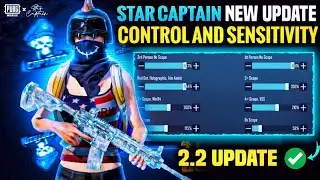 Star Captain Sensitivity (new 2.2) & Star Captain Control Code | Star Captain pubg/bgmi sensitivity
