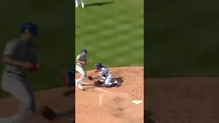 Starling Marte cuts down the runner at home 🎯