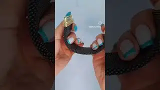 Браслет широкий женский из японского бисера 