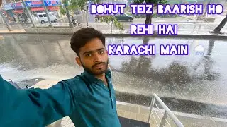 Karachi main Bohut Teiz Barish Ho Rahi Hai 🌧️😯🙁|. Kepp support me #vlog #shortvideo #karachi