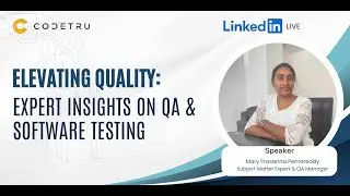 LinkedInLive Elevating Quality Expert Insights on QA and Software Testing