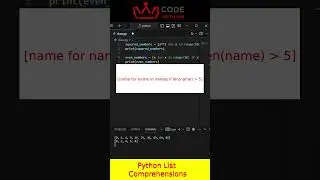Master Python List Comprehensions in 1 Minute!  #pythonprogramming  #pythonforbeginners #shorts