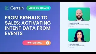 From Signals to Sales: Activating Intent Data from Events