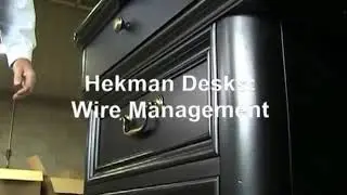 Hekman Desks Wire Management