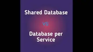 Microservices Architecture: Shared Database vs Database per Service pattern.