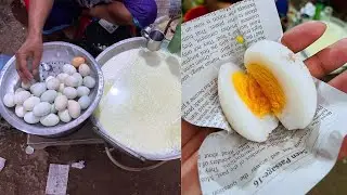 Eggs Boiled Siddo Dim Selling with Hot Milk 🥚🥚🥛🥛 Bengali Street Food