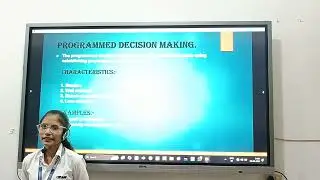 Introduction to Programmed and Non Programmed Decision
