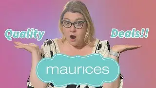 My first PLUS-SIZE Maurices HAUL | natural fibers | CUTE outfits on CLEARANCE