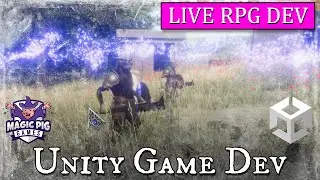 🦄 Unity RPG Game Dev LIVE • #57 • Magic spells & projectiles & particles, and arrows are just magic?