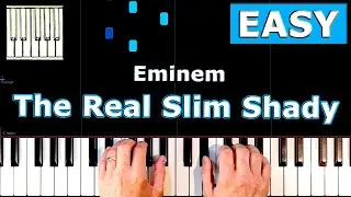 ✅ Eminem - The Real Slim Shady - EASY Piano Tutorial