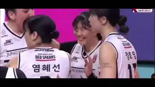 Aksi Megatron, Gia dan Friends, set 2 Redparks vs GS caltex #megatron #volleyball