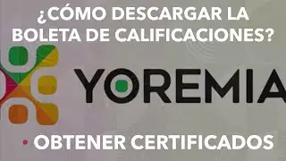 ¿Cómo Descargar La Boleta De Calificaciones y Certificados De Educación Primaria Secundaria Yoremia?