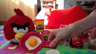 Learn cooking toys play-doh fried egg easy tutorial for kids