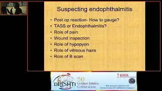 KSOS2023   GP31  Topic Dr  Gopal S Pillai  ENDOPHTHLMITIS REGONITION AND MANAGEMENT PANEL DISCUSSION
