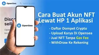 Cara Buat Akun NFT Di OpenSea Lewat HP Tanpa Biaya Gas Fee