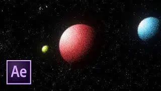 Planets Orbiting Motion Graphic Tutorial in After Effects