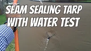 How to seam seal a tarp: Warbonnet Big Mamajamba for Hammock Camping