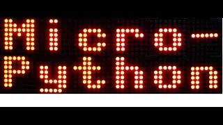 LED matrix controlled via MicroPython