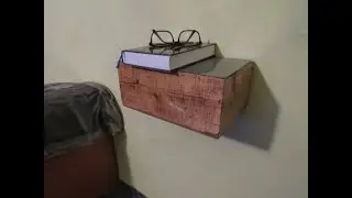 Floating Bedside Table with Steel top