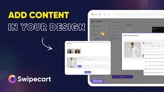 How to add content to your app design on Swipecart? 📲📝
