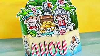 Pirate themed Platform Pop-Up card with Marine