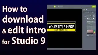 how to download & edit free intro for camtasia studio [9,8.4]
