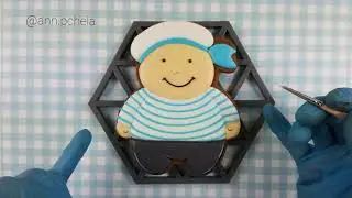 Пряник - Морячок на 23 февраля. Мастер-класс по пряникам. Cookies with icing. Decorated cookies.
